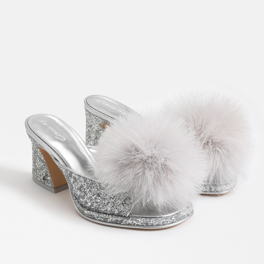 Shoes Circus | Hadie Fluff Mule Sandal