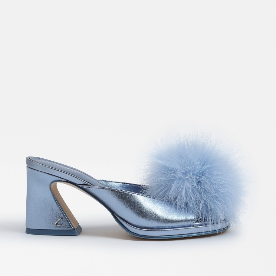 Shoes Circus | Hadie Fluff Mule Sandal