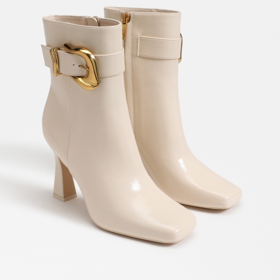 Shoes Circus | Evie Buckle Heel Bootie