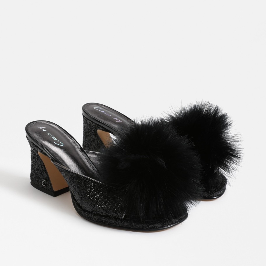 Shoes Circus | Hadie Fluff Mule Sandal